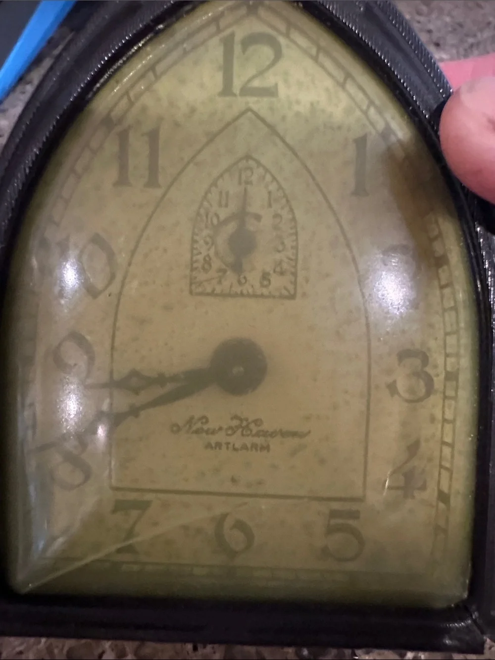 Antique New Haven Arch Table Clock